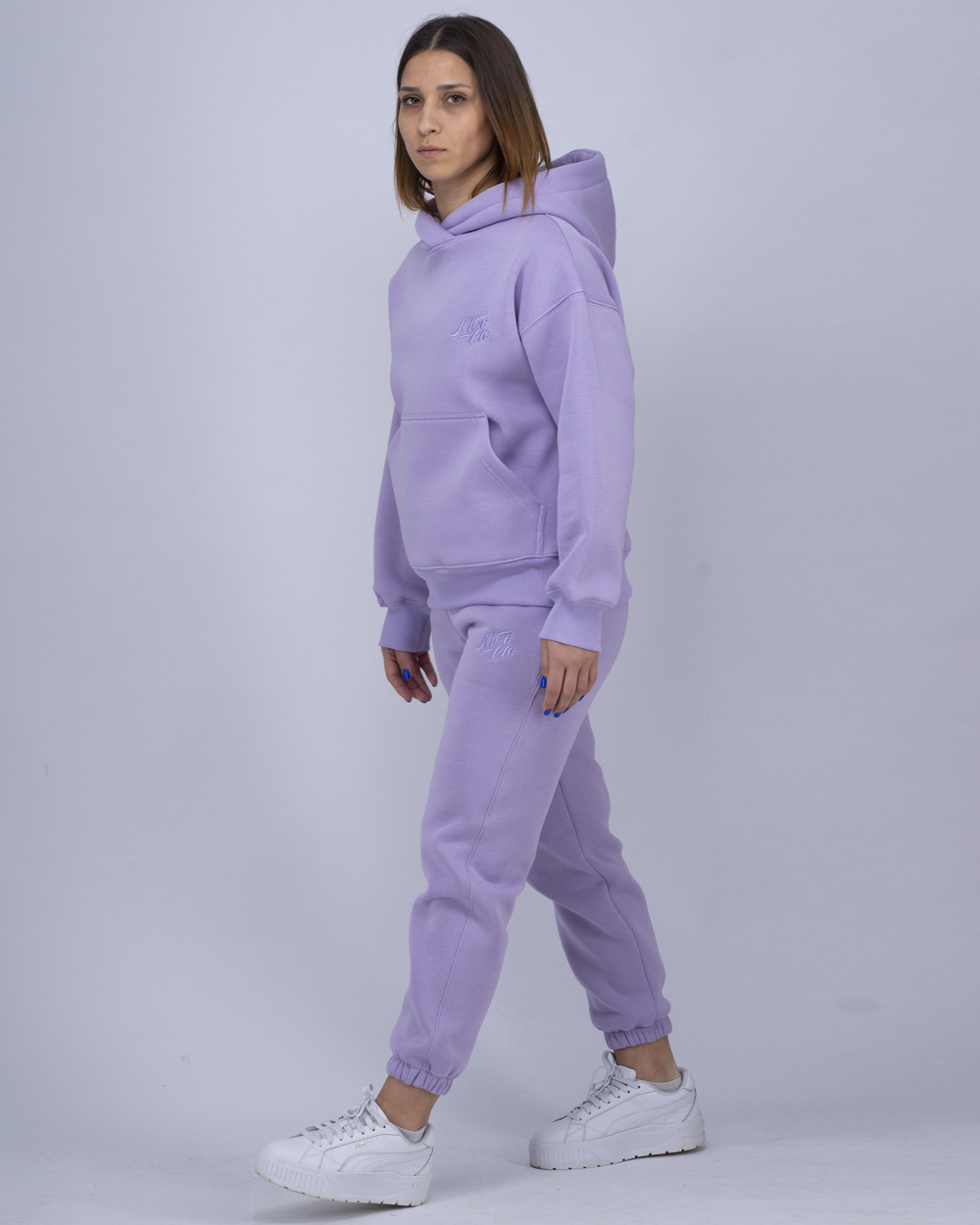 Lilac Oversized Ženski Komplet Trenerki