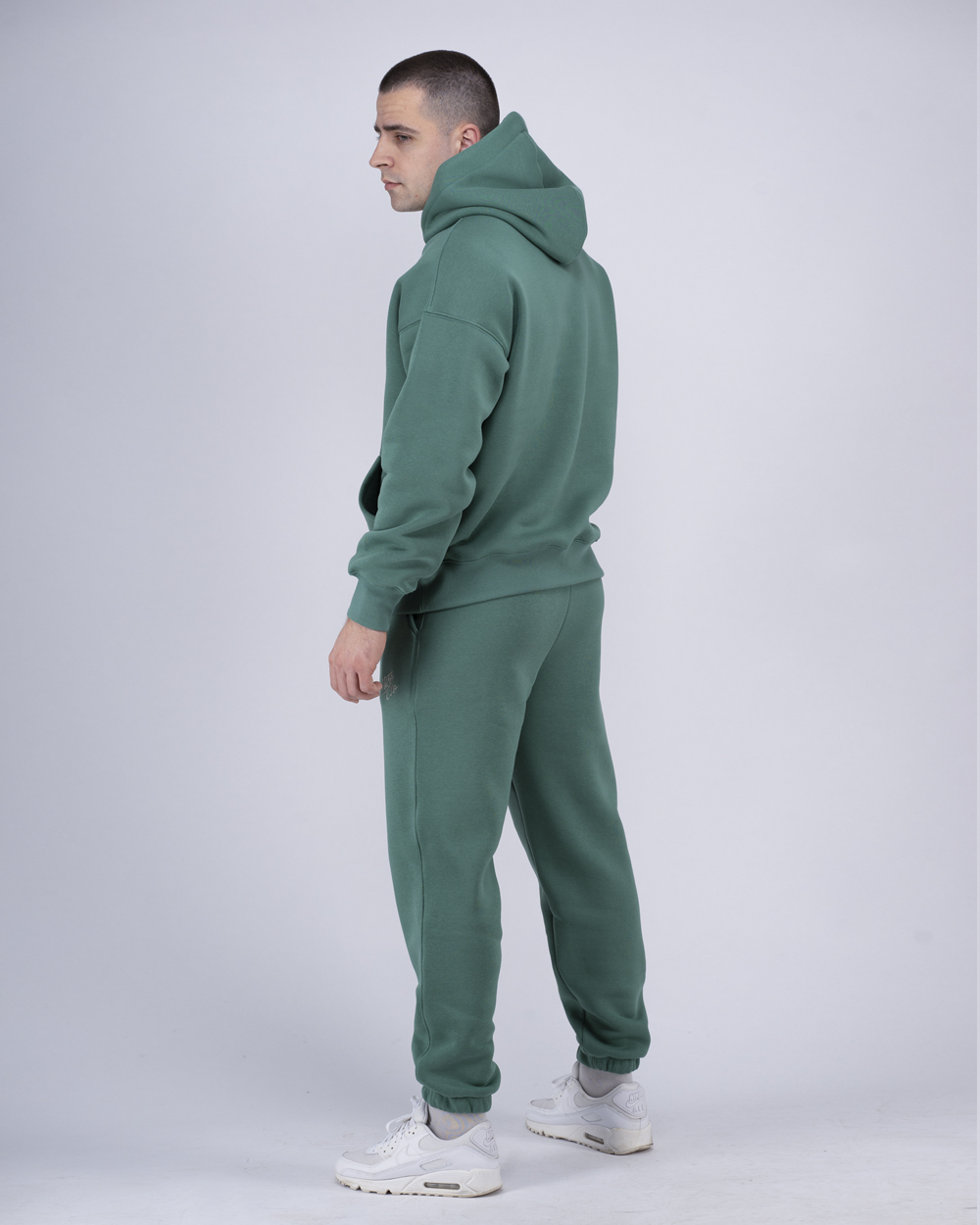 Green Oversized Muški Komplet Trenerke