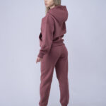 Maroon Oversized Ženski Komplet Trenerki