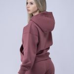 Maroon Oversized Ženska Dukserica